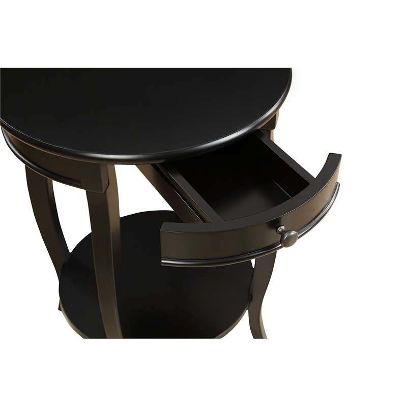 Bowery Hill End Table in Black