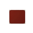 Bowery Hill 1 Drawer Square Contemporary Wood End Table in Red