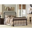 Bowery Hill Farmhouse Metal King Spindle Panel Bed in Bronze