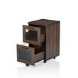 Bowery Hill Industrial Filing Cabinet in Vintage Walnut