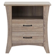 Bowery Hill 2-Drawer Farmhouse Wood Nightstand in Rustic Natural