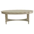 Bowery Hill Oval Coffee Table in Antique White