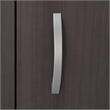 Bowery Hill Contemporary Wood 5 Shelf Bookcase in Storm Gray