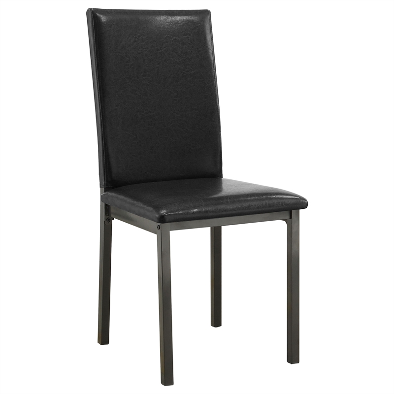 Bowery Hill 5 Piece Dining Set in Black