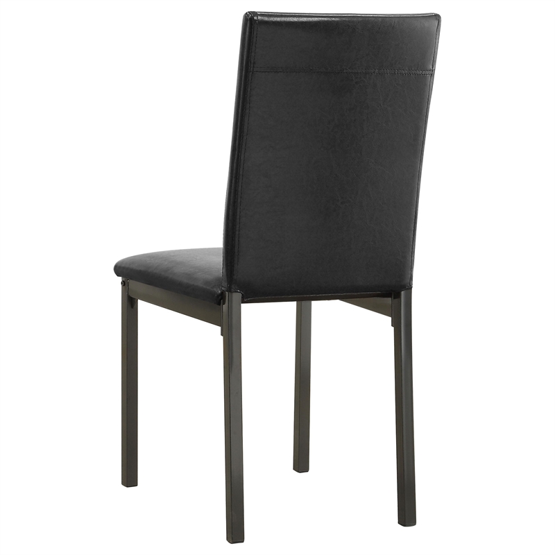 Bowery Hill 5 Piece Dining Set in Black