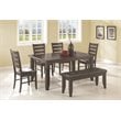 Bowery Hill 5 Piece Dining Set in Cappuccino