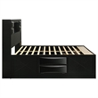 Bowery Hill 5 Piece King Storage Bedroom Set in Black