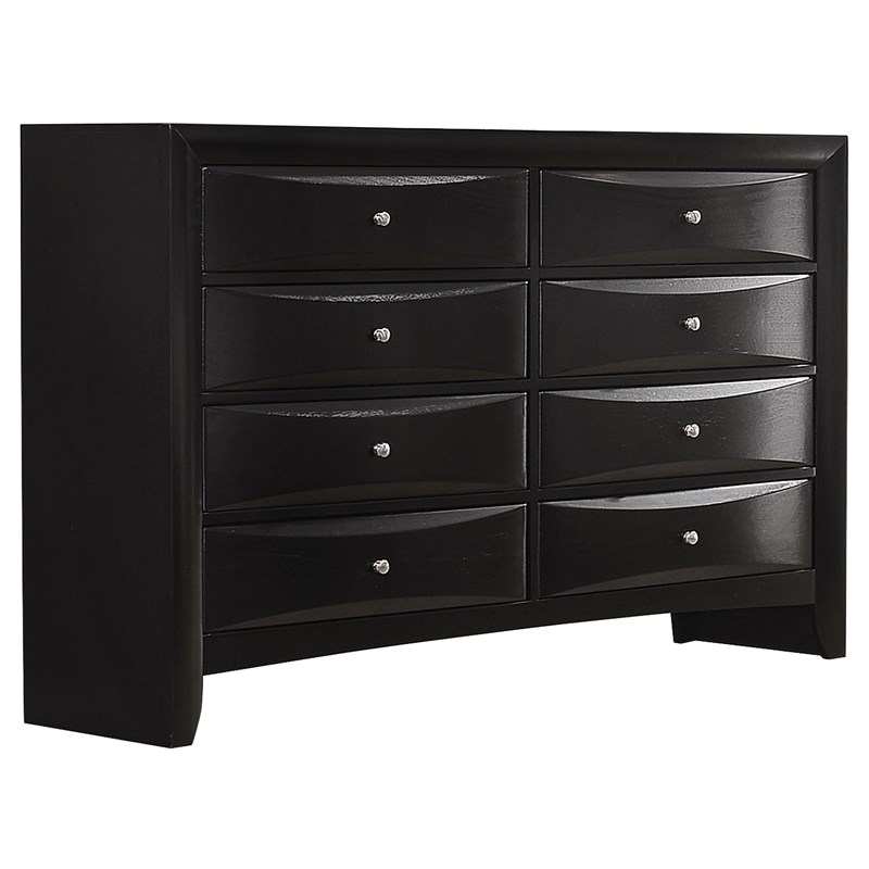 Bowery Hill 5 Piece King Storage Bedroom Set in Black