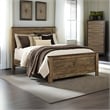 Bowery Hill Wood Mahogany Panel Bed Rectangular 64