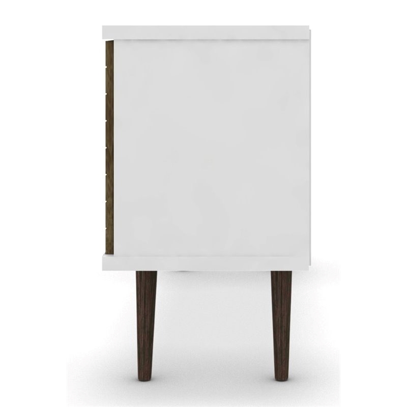 Bowery Hill 3-Shelf Solid Wood TV Stand for TVs up to 50