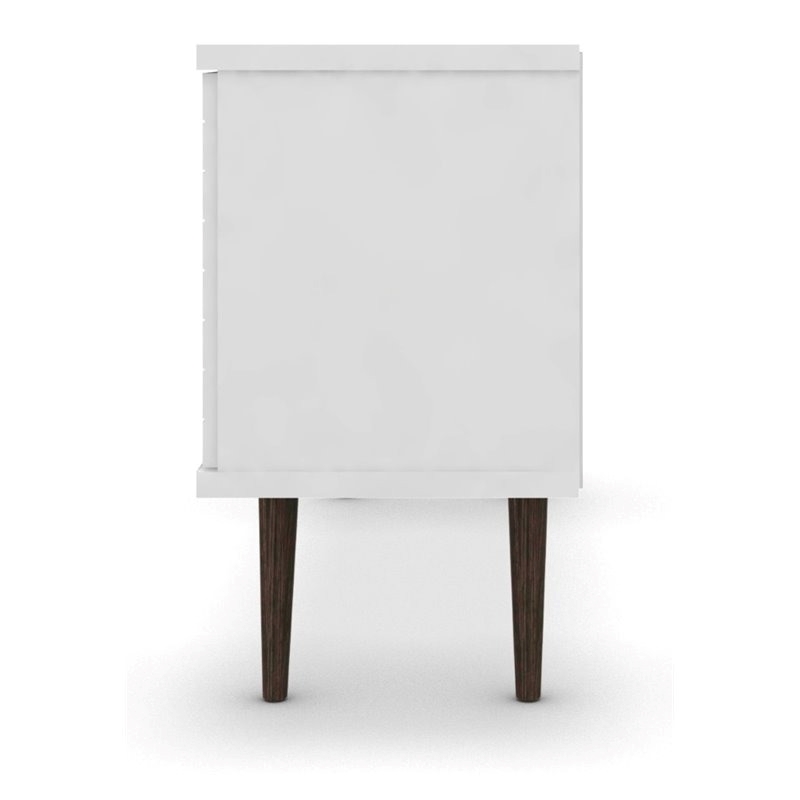 Bowery Hill 3-Shelf Solid Wood TV Stand for TVs up to 50