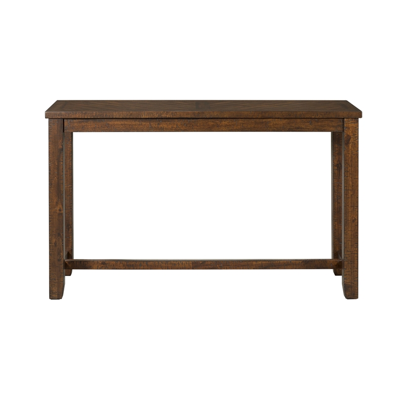 Bowery Hill Transitional Wood Brown Multipurpose Bar Table Set