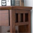 Bowery Hill 3 Shelf Corner Bookcase in Mission Oak