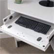 Bowery Hill Solid Wood Corner Computer Office Desk in White