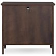 Bowery Hill Curio Cabinet in Chocolate Oak