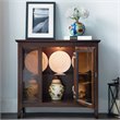 Bowery Hill Curio Cabinet in Chocolate Oak