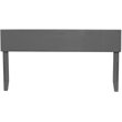 Bowery Hill Traditional Solid Wood Platform King Headboard in Gray