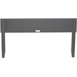 Bowery Hill Traditional Solid Wood Platform King Headboard in Gray