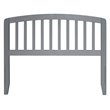 Bowery Hill  Richmond Full Wood Headboard in Grey