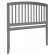 Bowery Hill  Richmond King Wood Headboard in Grey