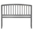 Bowery Hill  Richmond King Wood Headboard in Grey