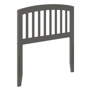 Bowery Hill  Richmond Twin Wood Headboard in Grey