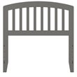 Bowery Hill  Richmond Twin Wood Headboard in Grey
