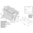 Bowery Hill Traditional Wood Staircase Storage Bunk Twin Over Full in Espresso