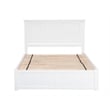 Bowery Hill Farmhouse Solid Wood Storage Platform King Bed in White