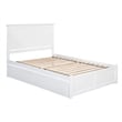 Bowery Hill Farmhouse Solid Wood Storage Platform King Bed in White