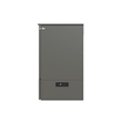 Bowery Hill Traditional Solid Wood Bed Chest with USB Charging Station in Gray