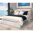 Bowery Hill Traditional Wood Queen Murphy Bed Chest in White