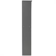 Bowery Hill Farmhouse Solid Wood Bookcase Twin Headboard in Gray