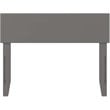 Bowery Hill Solid Wood Panel Twin Headboard in Gray