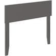 Bowery Hill Solid Wood Panel Twin Headboard in Gray