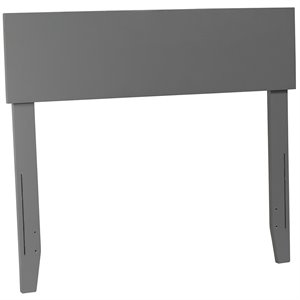 Bowery Hill Solid Wood Panel Twin Headboard in Gray