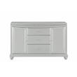 Bowery Hill Buffet Server with 3 Drawers and 2 Doors in Platinum