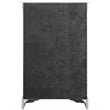 Bowery Hill Traditional 5 Drawer Wood Chest in Platinum Gray