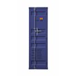 Bowery Hill Contemporary Metal Wardrobe Armoire with 1 Door in Blue