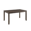 Bowery Hill Solid Wood 7-Piece Dining Set in Warm Walnut/Taupe