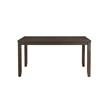Bowery Hill Solid Wood 7-Piece Dining Set in Warm Walnut/Taupe