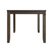 Bowery Hill Solid Wood 7-Piece Dining Set in Warm Walnut/Taupe