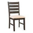 Bowery Hill Solid Wood 7-Piece Dining Set in Warm Walnut/Taupe