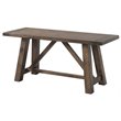 Bowery Hill Solid Wood 6-Piece Dining Set in Warm Walnut