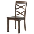 Bowery Hill Solid Wood 6-Piece Dining Set in Warm Walnut