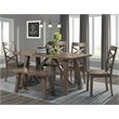 Bowery Hill Solid Wood 6-Piece Dining Set in Warm Walnut