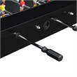 Bowery Hill Tempered Glass Top Foosball Gaming Table in Black