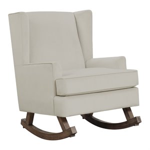 bowery hill fabric upholstered glide/rocker chair