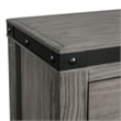 Bowery Hill Solid Wood 2-Drawer Nightstand in Gray