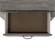 Bowery Hill Solid Wood 2-Drawer Nightstand in Gray
